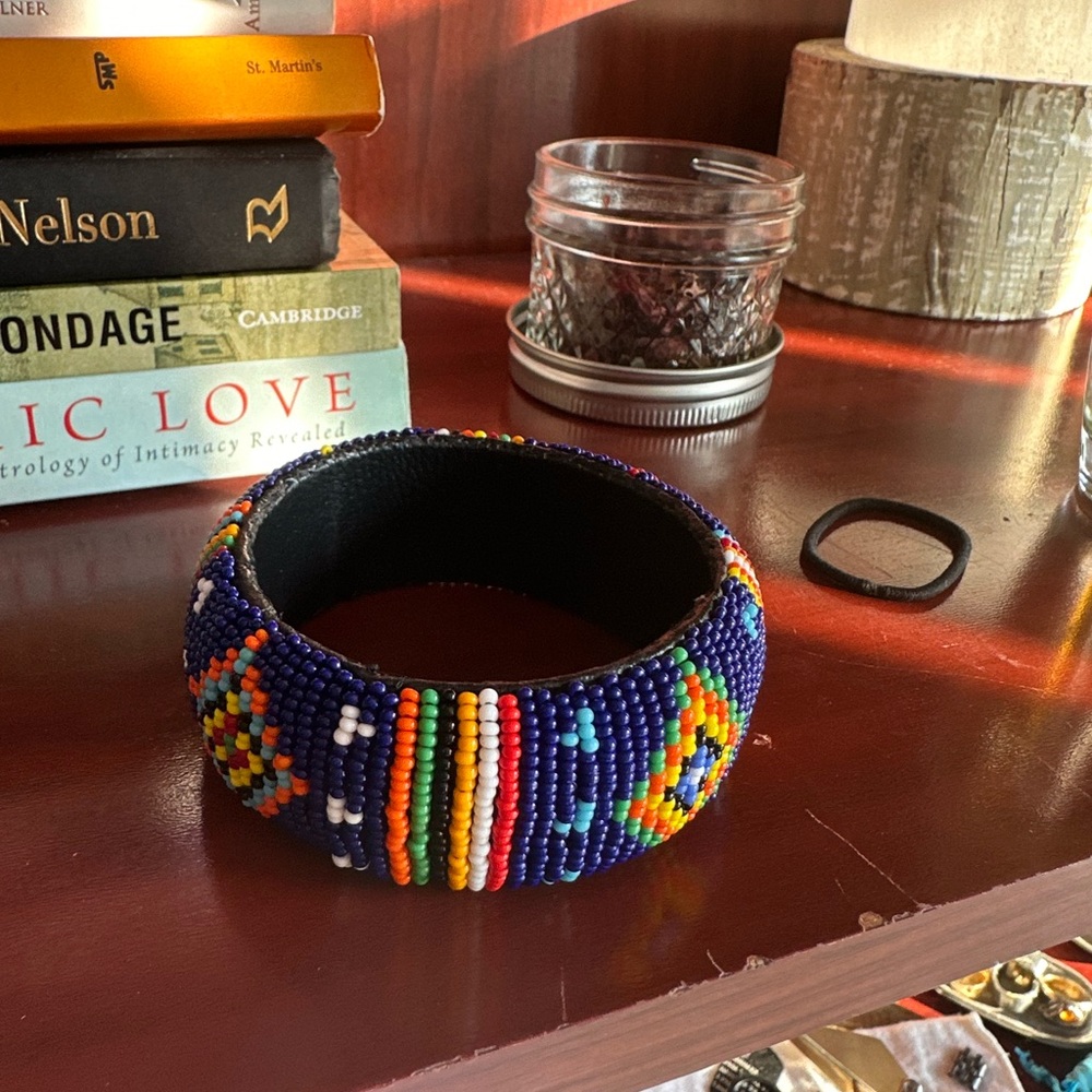 Kenyan Beaded Bangle